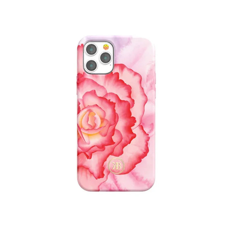 iPhone 12 Pro Max Kingxbar Peony Flower Case - Pink - Tashqila iPhone 12 Pro Max Kingxbar Peony Flower Case - Pink - Tashqila